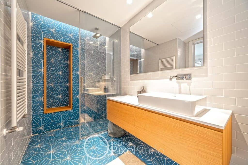 Fotógrafo profesional inmobiliario, Baño azul